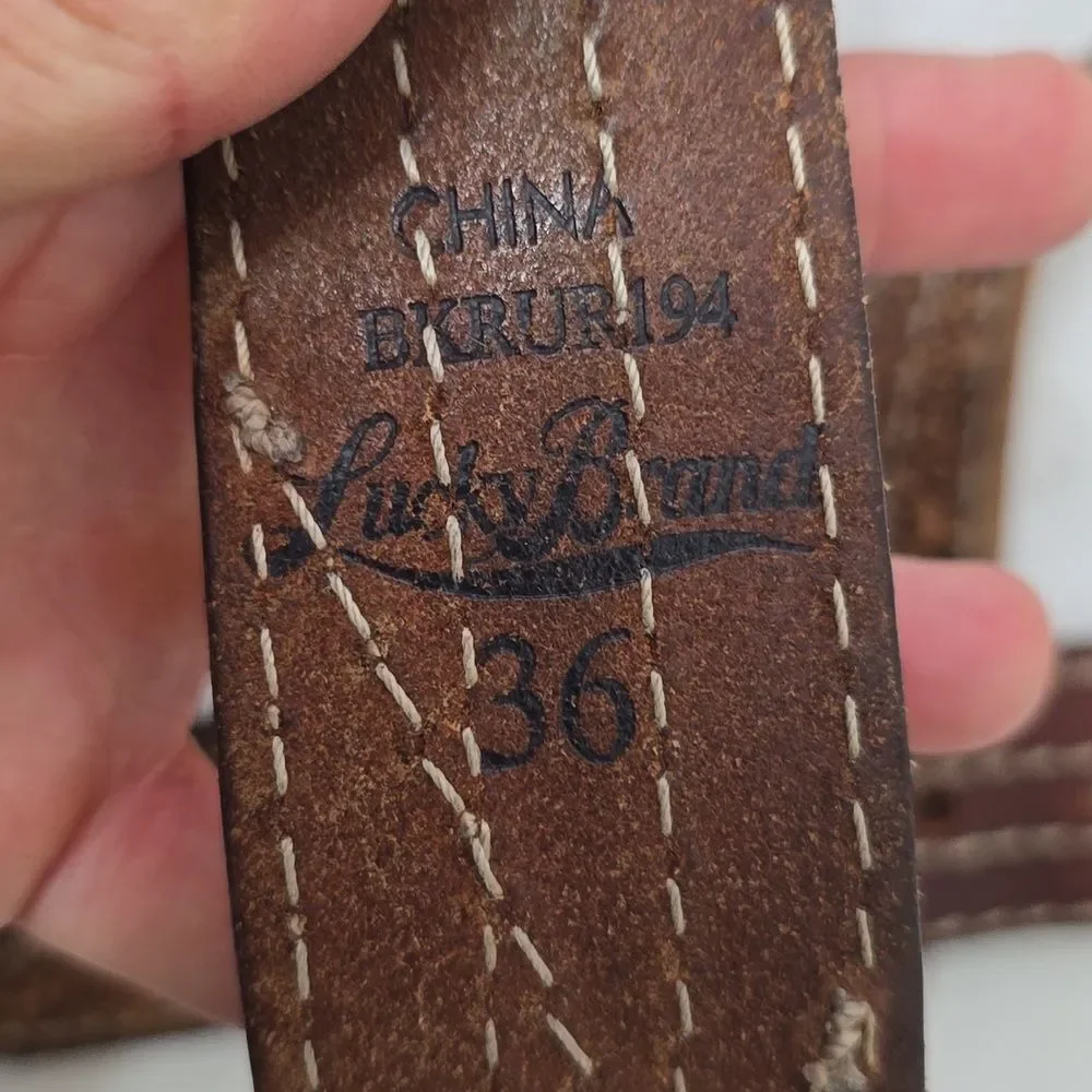 Lucky Brand distressed leather
